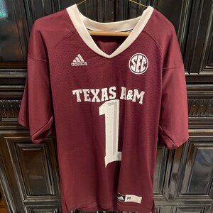 Texas A&M Adidas #1 Jersey Mens M
